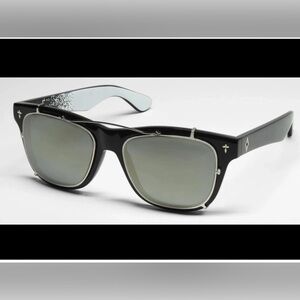 Marcelo Burlon San Carlos Black Interchangeable Lenses Eyewear Sunglasses, NIB